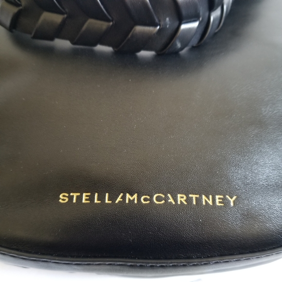 Stella McCartney Braided Hobo Shoulder Bag Black - Picture 11 of 12